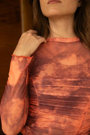 La Mar mesh top - Orange print