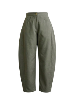 Barrel linen pants