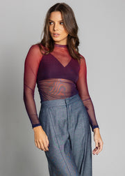 La Mar mesh top - Gradient blue